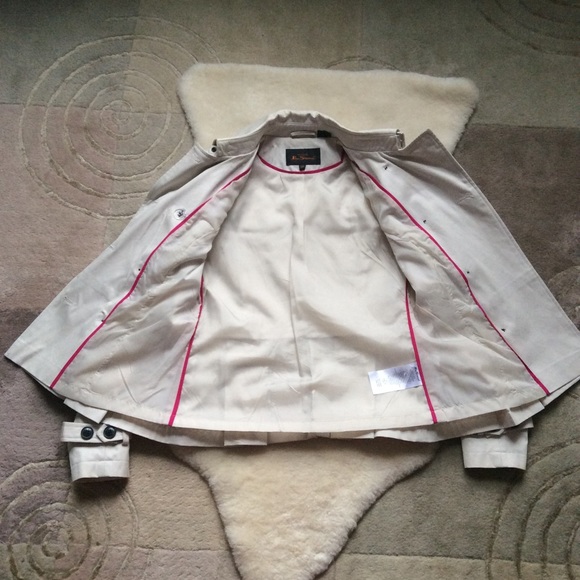 Ben Sherman short trench cream jacket, xs new - Picture 3 of 6